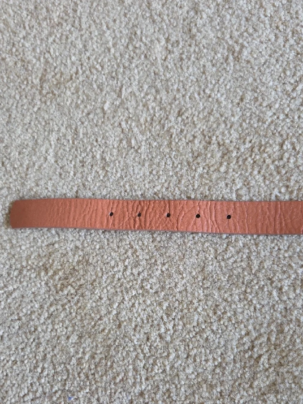 J.Crew Tan Leather Belt Gold Buckle 1” Wide Size L Classic Capsule Minimalist - Picture 11 of 16